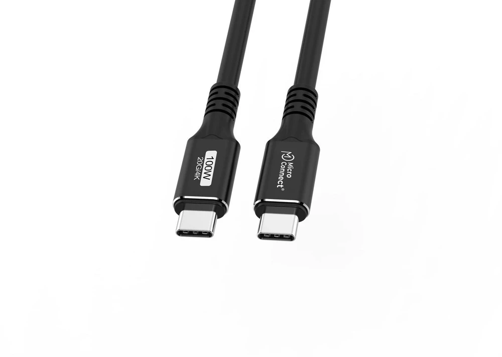Kabelis USB MicroConnect USB-C - USB-C 0.25 m Juodas (USB3.2CC025)