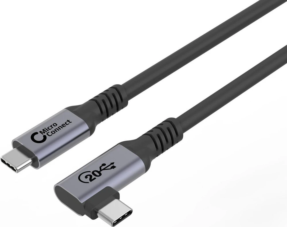 Kabelis USB MicroConnect USB-C - USB-C 0.5 m Juodas (USB3.2CC005-A)