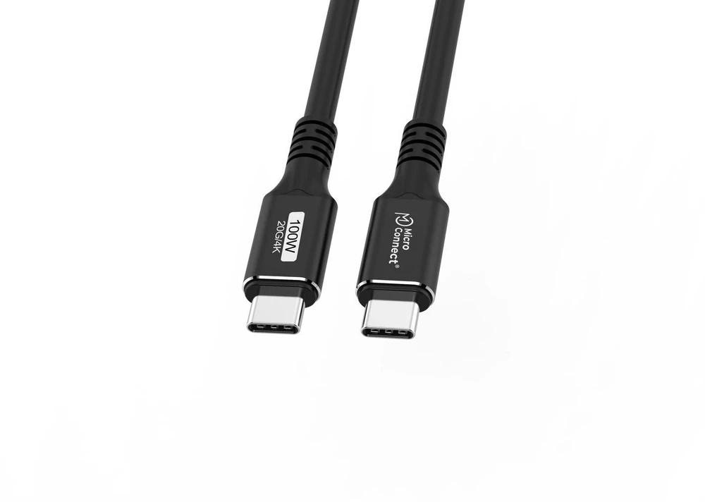 Kabelis USB MicroConnect USB-C - USB-C 0.5 m Juodas (USB3.2CC05)