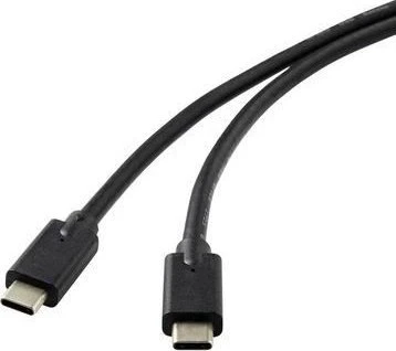 Kabelis USB MicroConnect USB-C - USB-C 1 m Juodas (DOCKUSB3.2CC1)