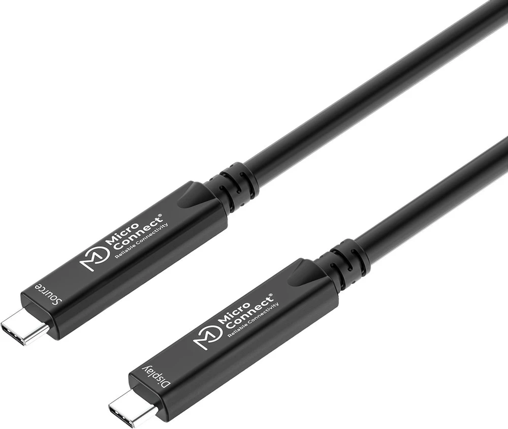Kabelis USB MicroConnect USB-C - USB-C 15 m Juodas (MC-USB3.2CC15-8K-OP)