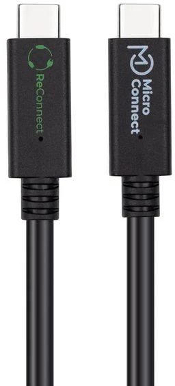 Kabelis USB MicroConnect USB-C - USB-C 1.5 m Juodas (ECO-USB3.2CC1.5*)