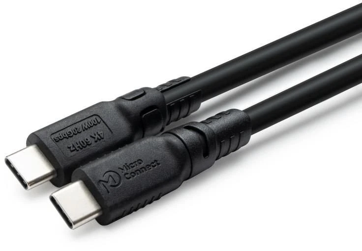 Kabelis USB MicroConnect USB-C - USB-C 3 m Juodas (ColorFlex USB-C cable 100W)