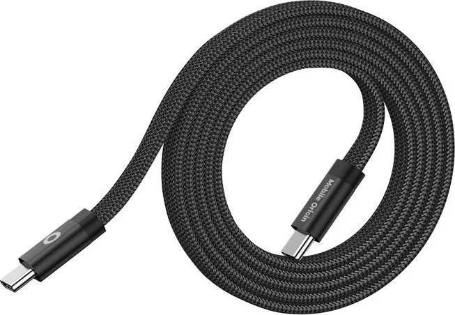 Mobile Origin Magnetinis plokščias patentuotas originalus USB-C į USB-C kabelis, 1 m, juodas