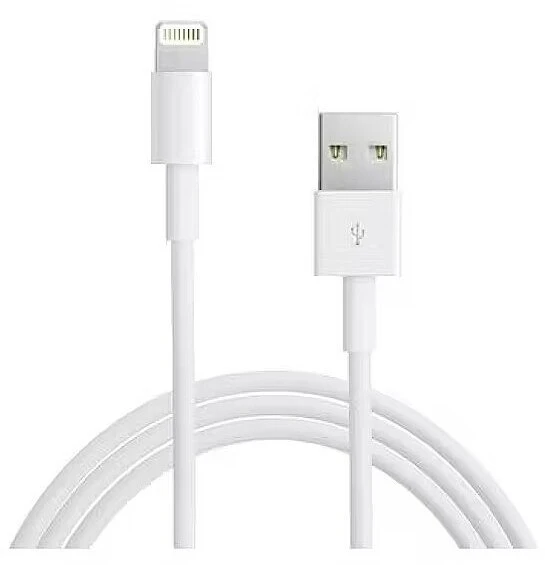 Kabelis USB Mocco USB-A - Lightning 1 m Baltas
