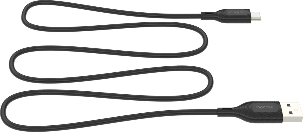 Zagg Mophie Charge Essentials USB-A – USB-C laidas 1 m – juodas