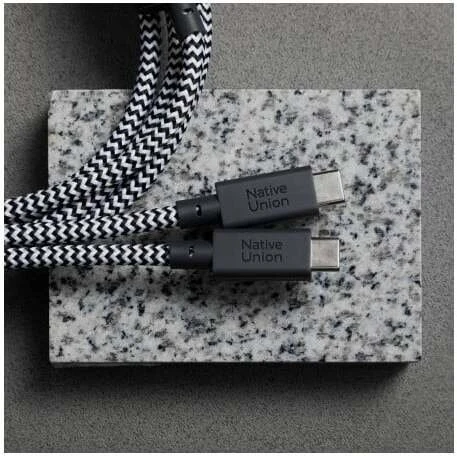 Native Union Belt kabelis (USB-C - USB-C) 2 m, dryžuotas