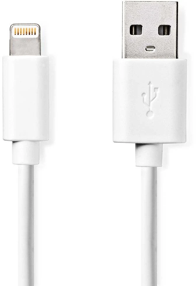 Kabelis USB Nedis Lightning 2 m Baltas (CCGL39300WT20)