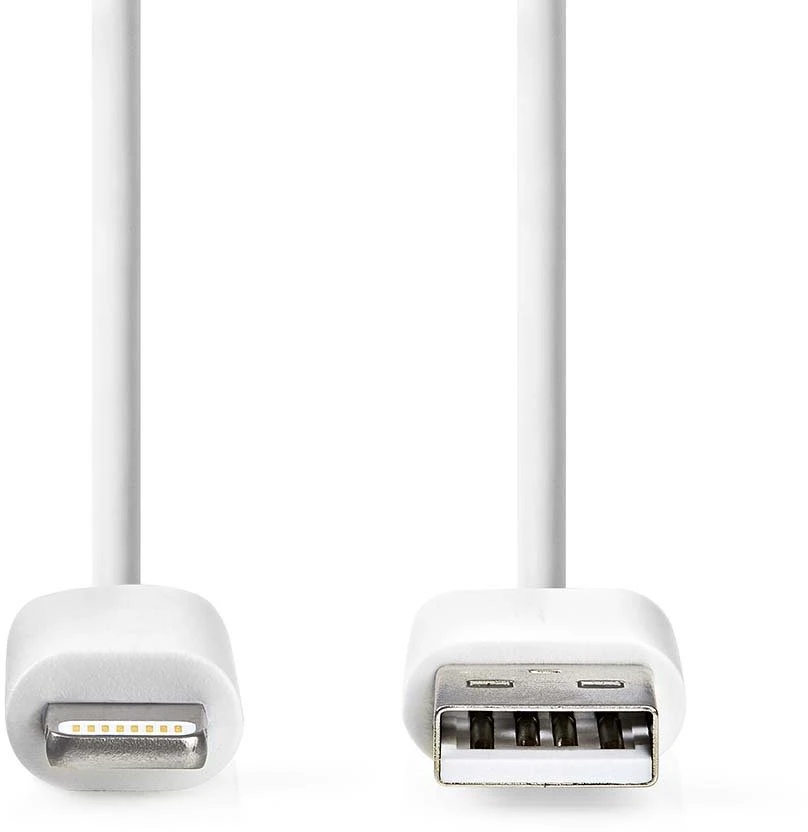 Kabelis USB Nedis Lightning 2 m Baltas (CCGL39300WT20)