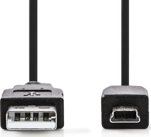 Nedis Kabelis USB2.0 A kištukas - mini USB B kištukas 2.0m juodas