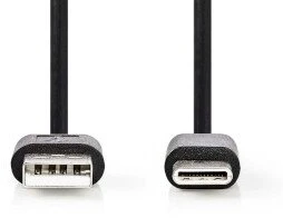 Kabelis USB Nedis USB 2.0 2 m USB A USB C 0,48 Gbit/s 2,5 W juoda (CCGL60601BK20)