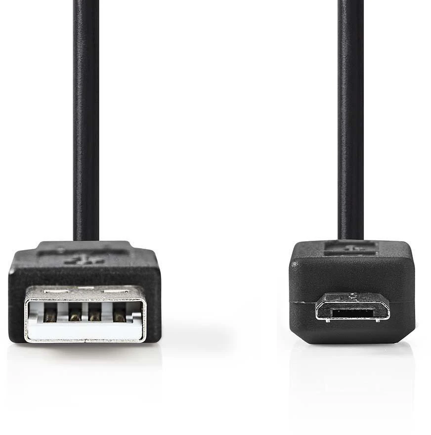 „Nedis“ USB kabelis USB-A - micro-B, 3 m, juodas (CCGB60500BK30)