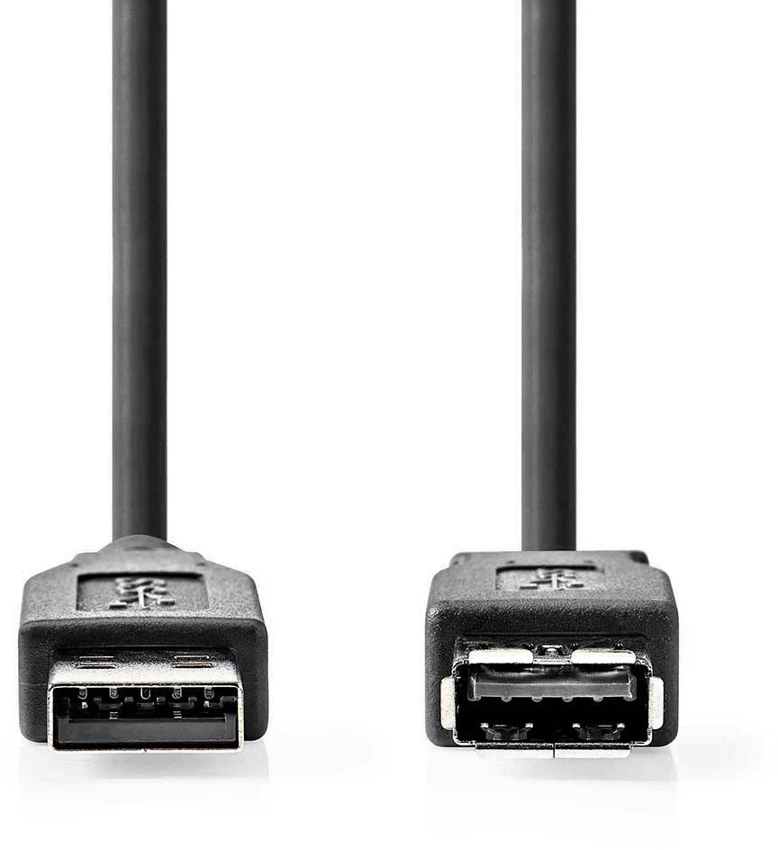 Kabelis USB Nedis USB-A - USB-A 3 m Juodas (CCGL61010BK30)