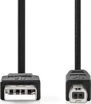 Kabelis USB Nedis USB-A - USB-B 1 m Juodas (CCGL60100BK10)