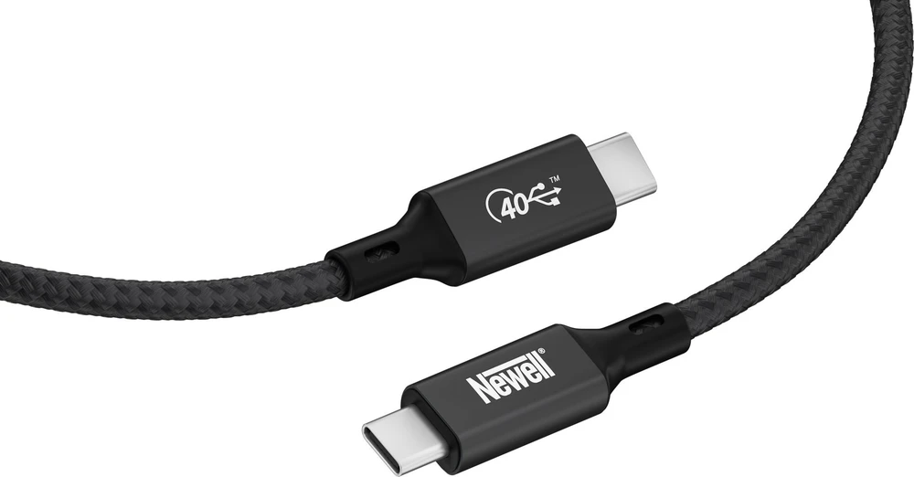 USB Kabelis - Newell USB-C 4.0 1m 40Gbps 100W Grafitas