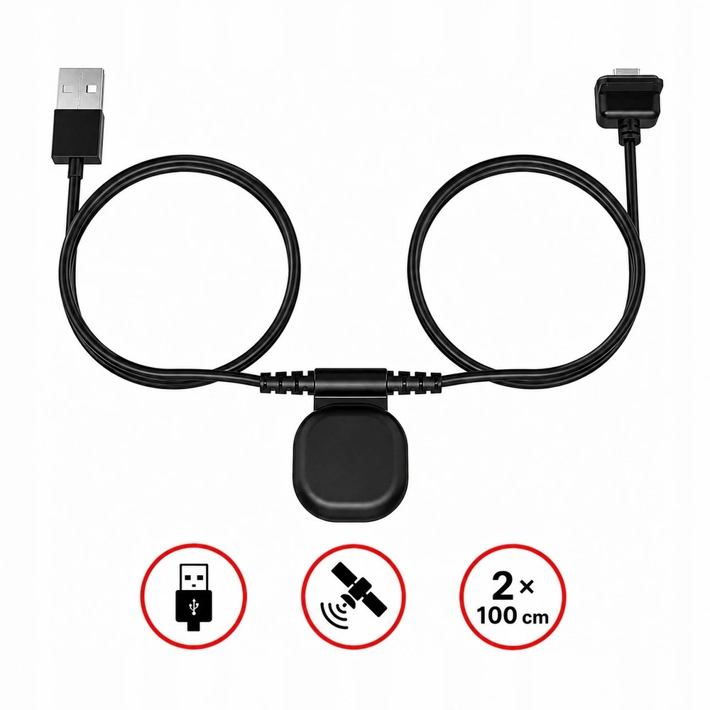 AKEEYO USB-A į USB-C USB kabelis su GPS moduliu - Juodas