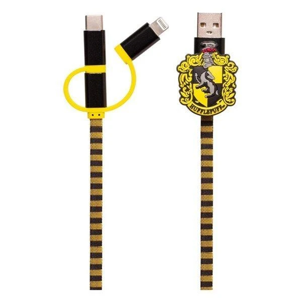 USB kabelis Thumbs Up USB-A - USB-C + microUSB + Lightning 1 m Juodas (1002655)