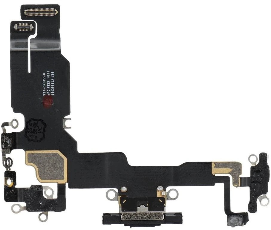 OEM įkrovimo lankstus USB įkroviklis IPHONE 15 juodas (ištrauktas)