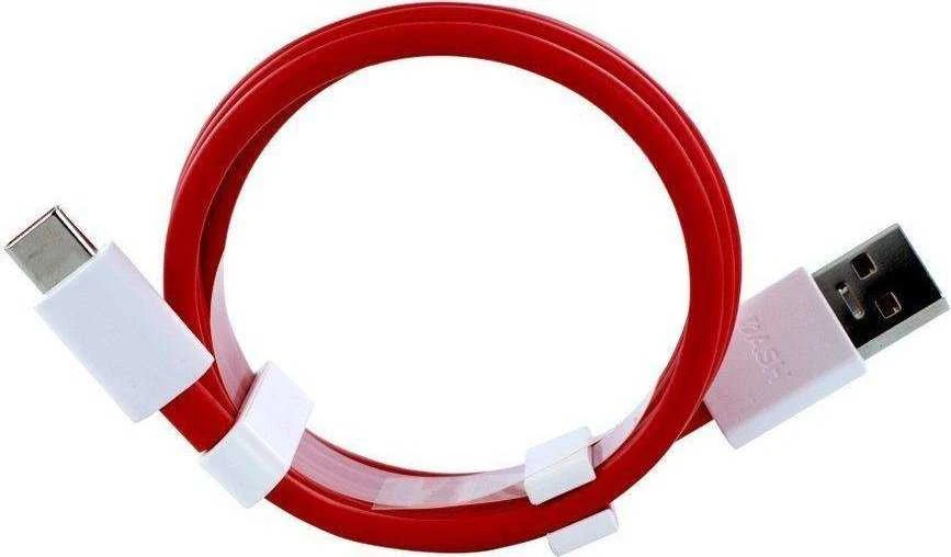 Originalus ONEPLUS kabelis USB A iki C tipo 4A D301 1 m raudonas masinis