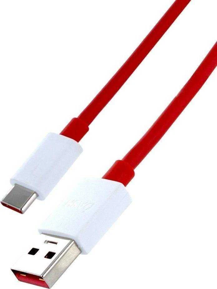 Originalus ONEPLUS kabelis USB A iki C tipo 4A D301 1 m raudonas masinis