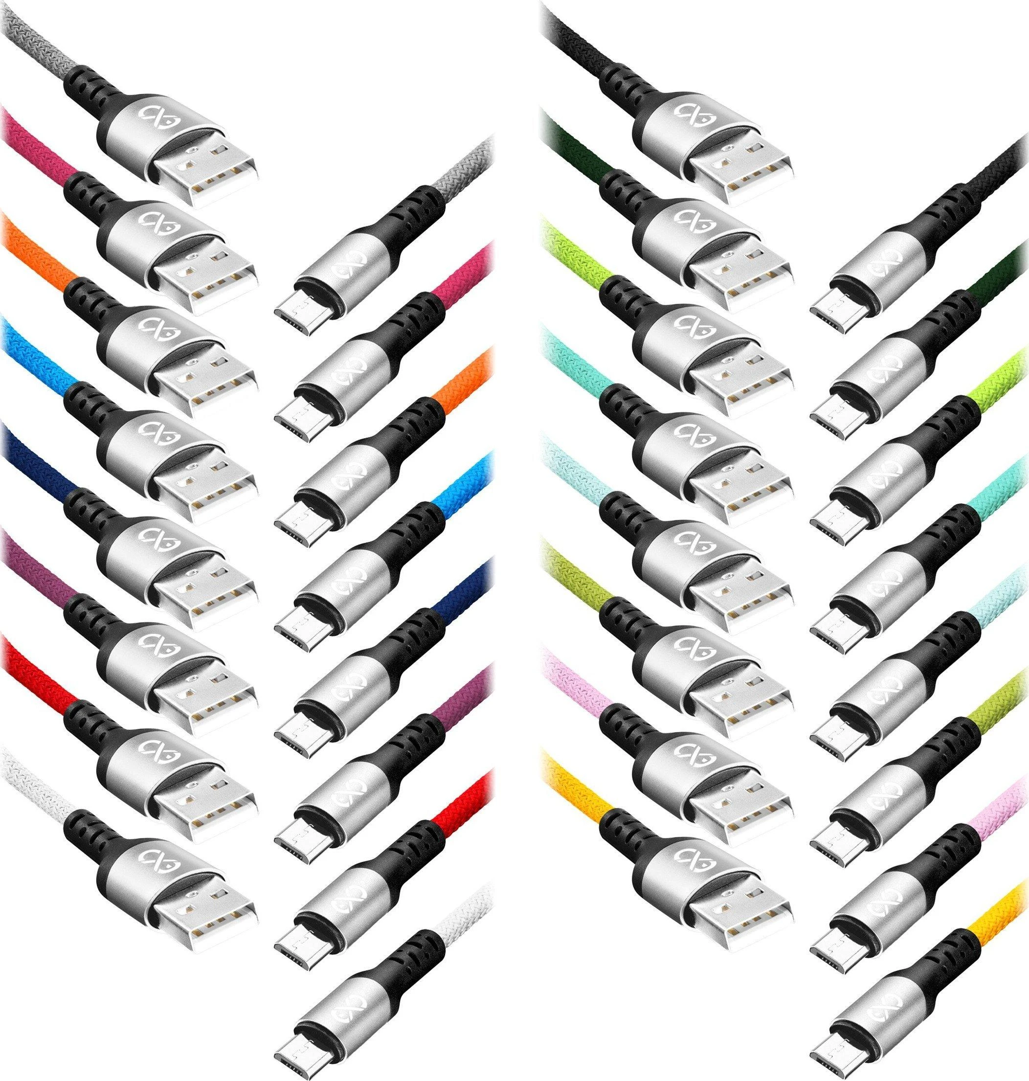 Orno Kabelis USB - micro USB eXc BRAID laidas, 1,2 m, 2,4 A, greitas įkrovimas, neišpakuotas