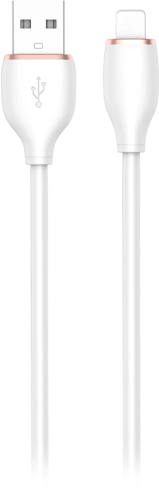 Orno USB-A - Lightning kabelis Miccell VQ-D09, 3A, 1,5 m, baltas