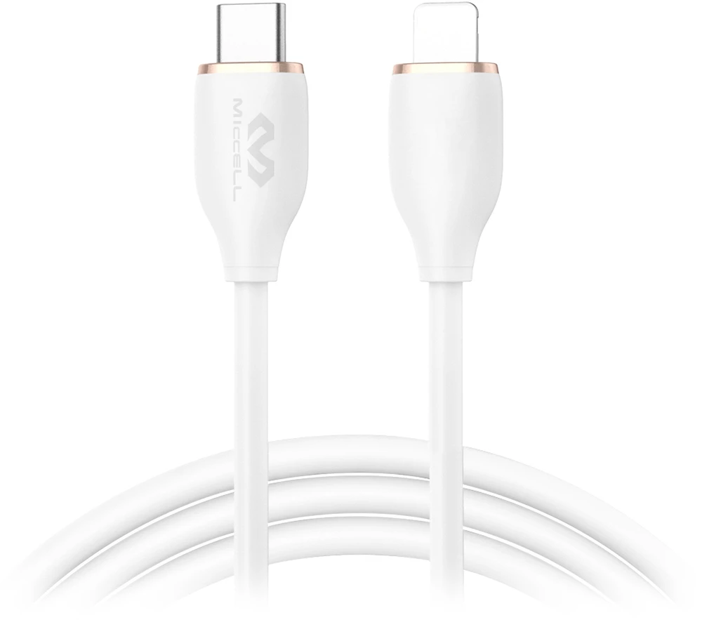 Orno USB-C - Lightning kabelis Miccell VQ-D09, 30W, 1.5m, baltas