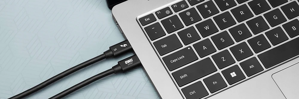 Other World Computing Kabelis USB OWC Thunderbolt - USB-C 0.3 m Juodas (OWCCBLTB5C0.3M)