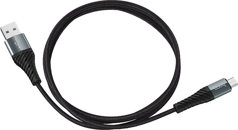 Cable USB A to Micro USB Hoco 2,4A 1 m X38 juodas