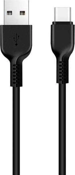 HOCO kabelis USB A į Type C 2,4A X20 1 m juodos spalvos