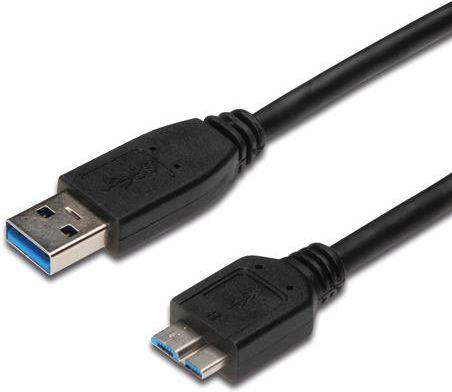 USB kabelis PremiumCord USB-A - mikro B 1 m Juoda (ku3ma1bk)