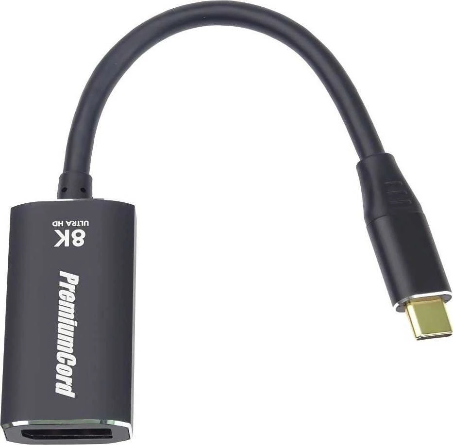 „PremiumCord“ USB-C prie DisplayPort DP1.4 8K@60Hz ir 4k@120Hz adapteriai