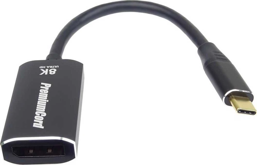 „PremiumCord“ USB-C prie DisplayPort DP1.4 8K@60Hz ir 4k@120Hz adapteriai