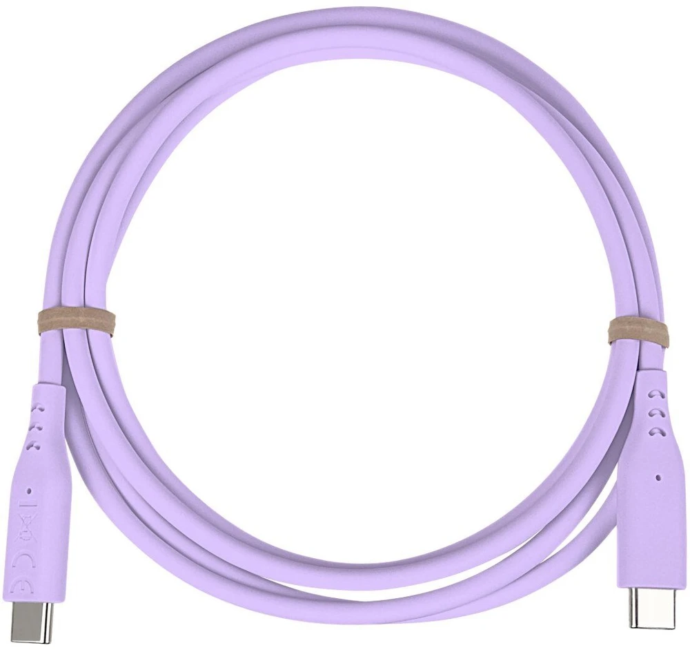 Kabelis USB PremiumCord PREMIUMCORD Kabelis USB-C na USB-C, 60W, 480Mbps, silikonowy, violetinė, 1,5m