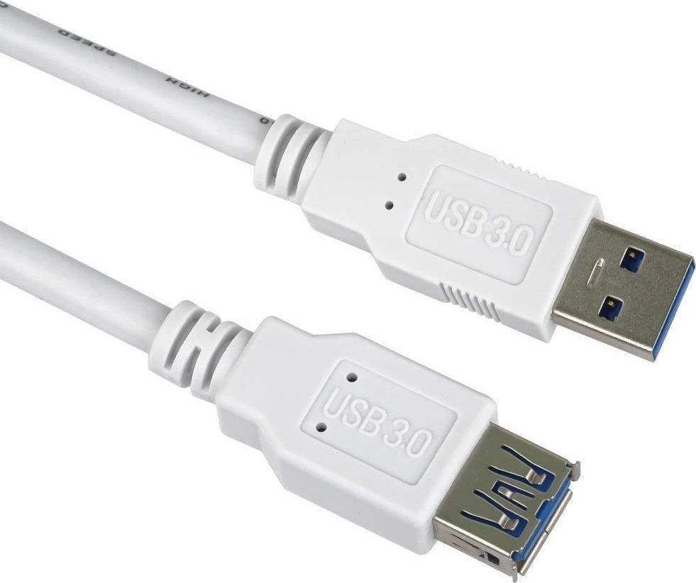 USB kabelis PremiumCord USB-A - USB-A 5 m Balta (ku3pa5w)