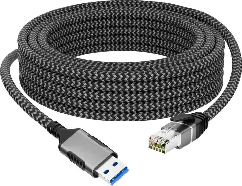 PremiumCord Ethernet kabelis USB3.2 -> LAN RJ45 10/100/1000 MBIT ilgis 2m
