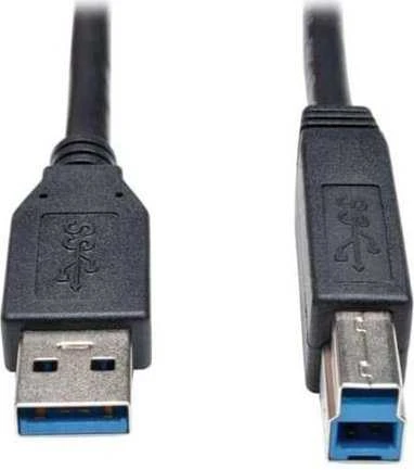 USB kabelis PremiumCord USB-A - USB-B 3 m Juodas (ku3ab3bk)