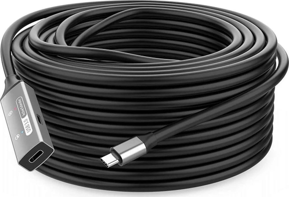 PREMIUMCORD USB-C kartotuvas ir ilgintuvas vyriškas-moteris, 5Gbps Aliuminis 10m
