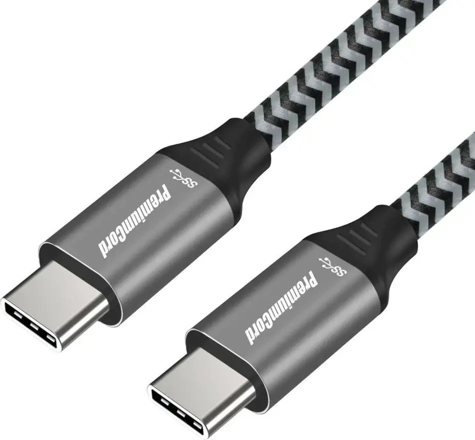 Kabelis USB PremiumCord USB-C - USB-C 1 m Juodas (ku31ct1)