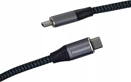 Kabelis USB PremiumCord USB-C - USB-C 1 m Juodas (ku31ct1)