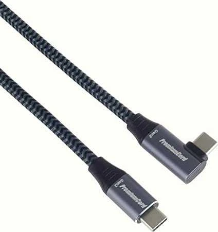 Kabelis USB PremiumCord USB-C - USB-C 1 m raudona-mėlyna (ku31cu1)