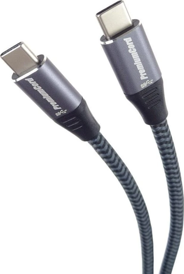 Kabelis USB PremiumCord USB-C - USB-C 1 m Juodas (ku31ct1)