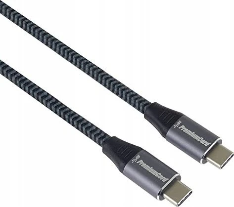 Kabelis USB PremiumCord USB-C - USB-C 1 m Juodas (ku31ct1)