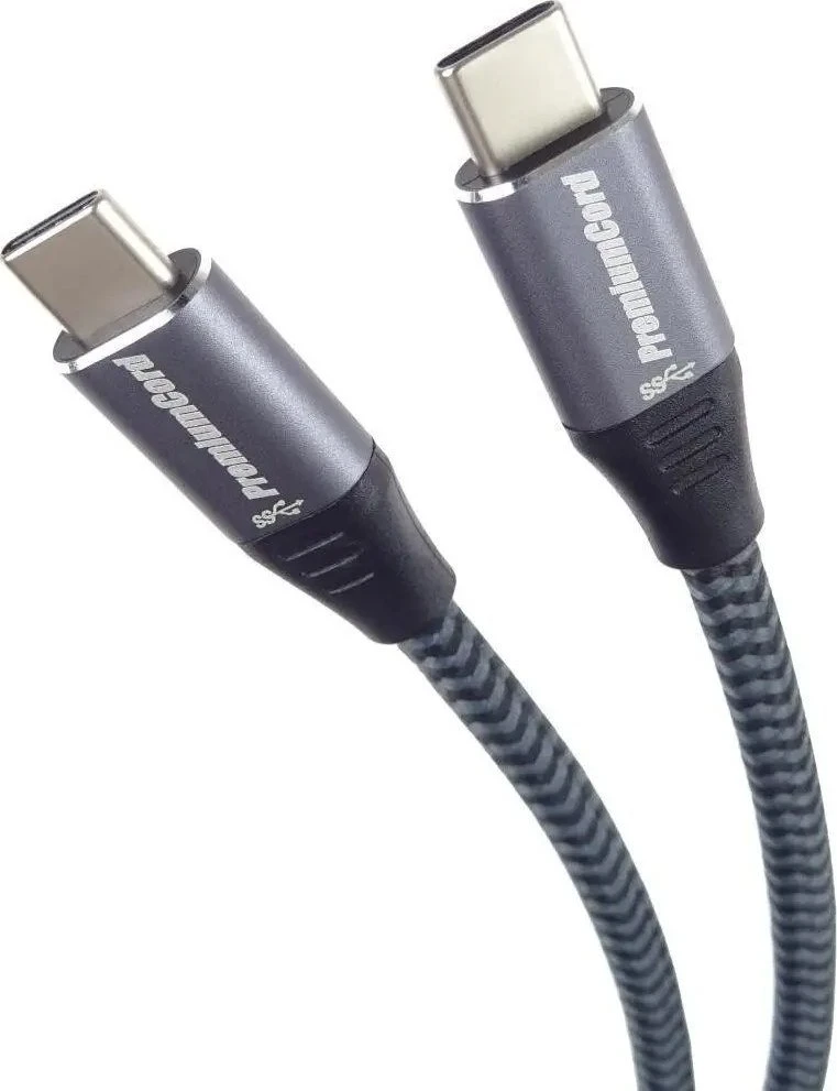 Kabelis USB PremiumCord USB-C - USB-C 1 m Juodas (ku31ct1)