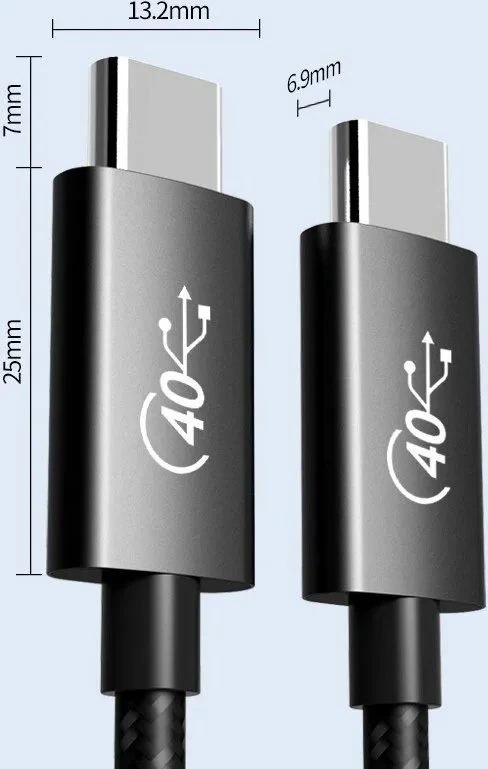 PremiumCord laidas USB4 8K 60Hz 1,2 m