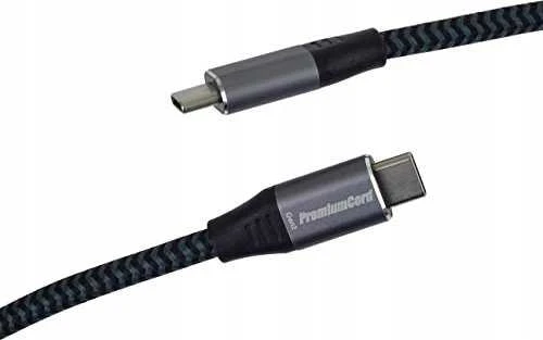 Kabelis USB PremiumCord USB-C - USB-C 1.5 m Juodas (ku31cr15)