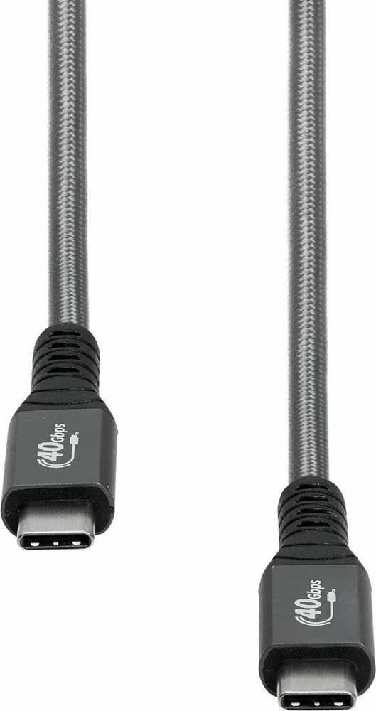Kabelis USB ProXtend USB-C - USB-C 0.5 m Pilka (USB4 Cable Gen. 3x2 40Gbps)