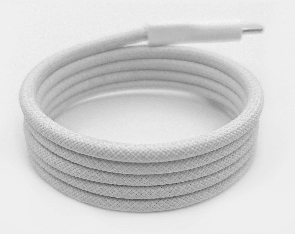 Kabelis Puro Braided USB-C/USB-C 240W, 2m, baltas