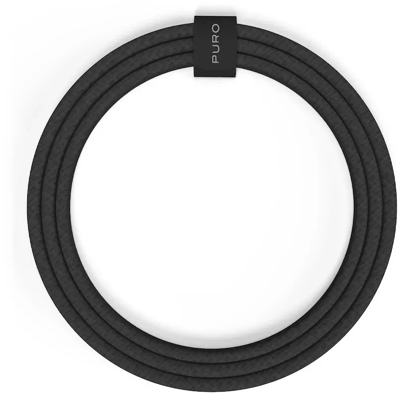 PURO PUCCCFABK415MTBLK, 1.5 m, USB C, USB C, USB 2.0, 0.48 Gbit/s, Juodas
