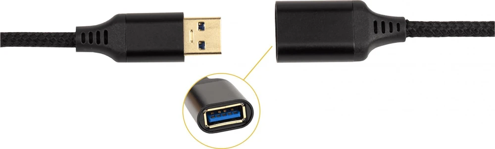 USB laidas Reagle USB-A - USB-A 3 m juodas